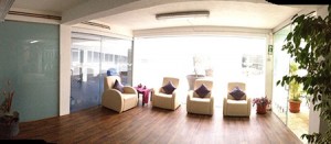 Sala de espera do Centro Geriátrico