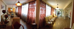 Sala de estar laranja