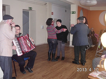 Dança ao som do acordeão
